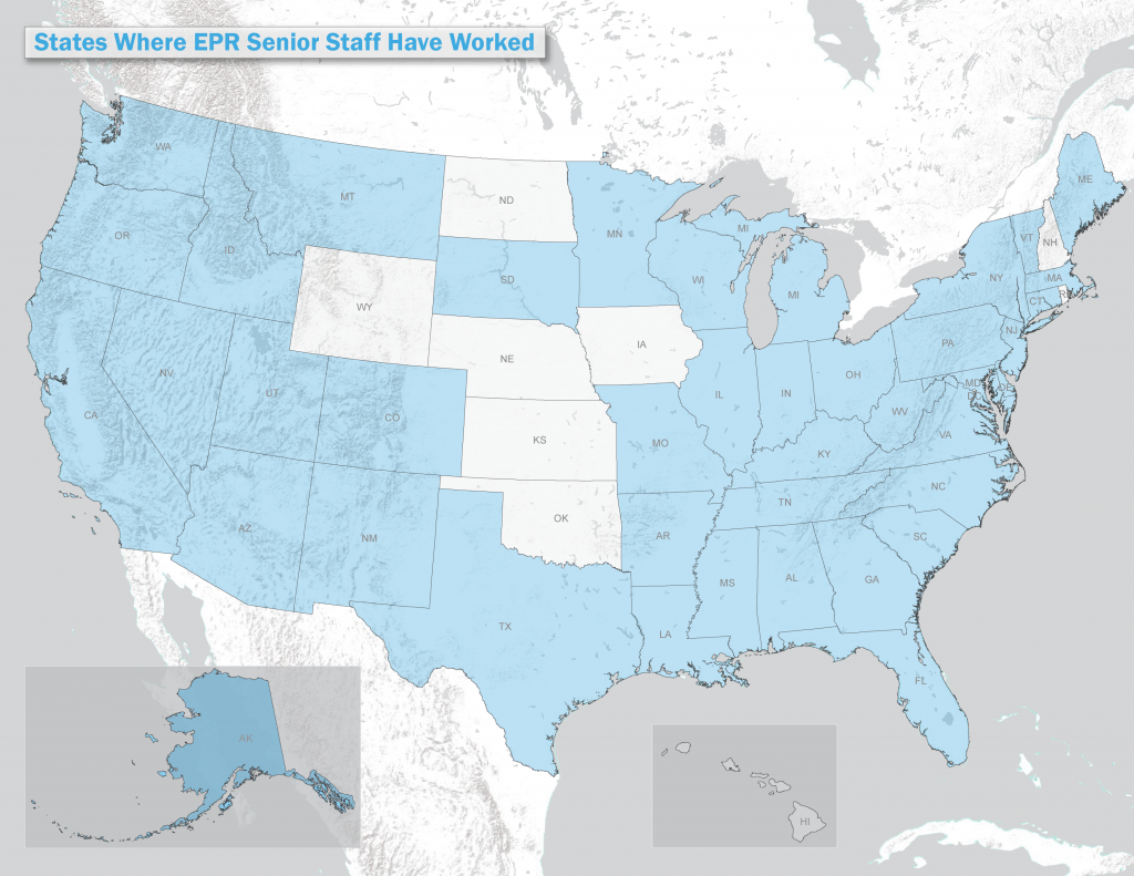 States where EPR staff have worked