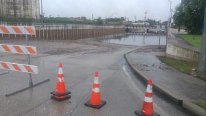Flooded underpass in Dayton